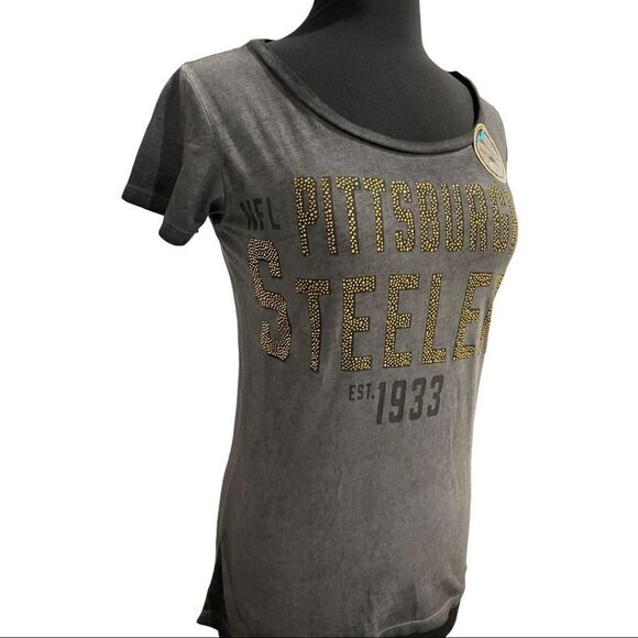 Pittsburgh Steelers Touch Fade Route Tee Sz S - Picture 4 of 13